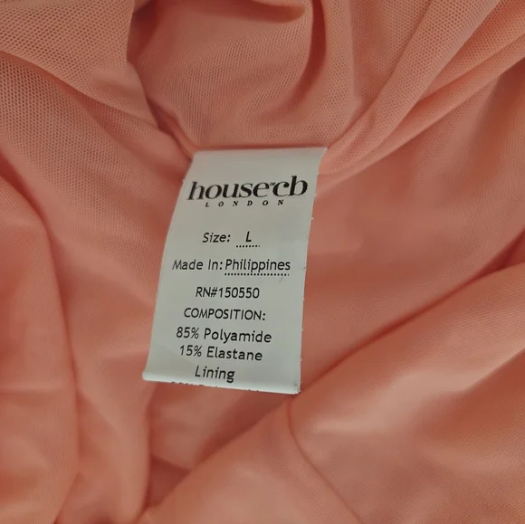 Peach Mesh House of CB 'Gabbi'-large